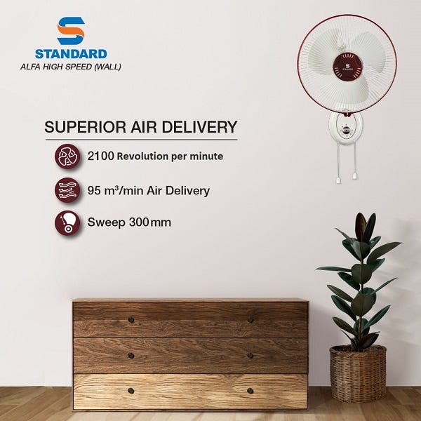 Alfa High Speed Wall
300 mm Sweep (Maroon)