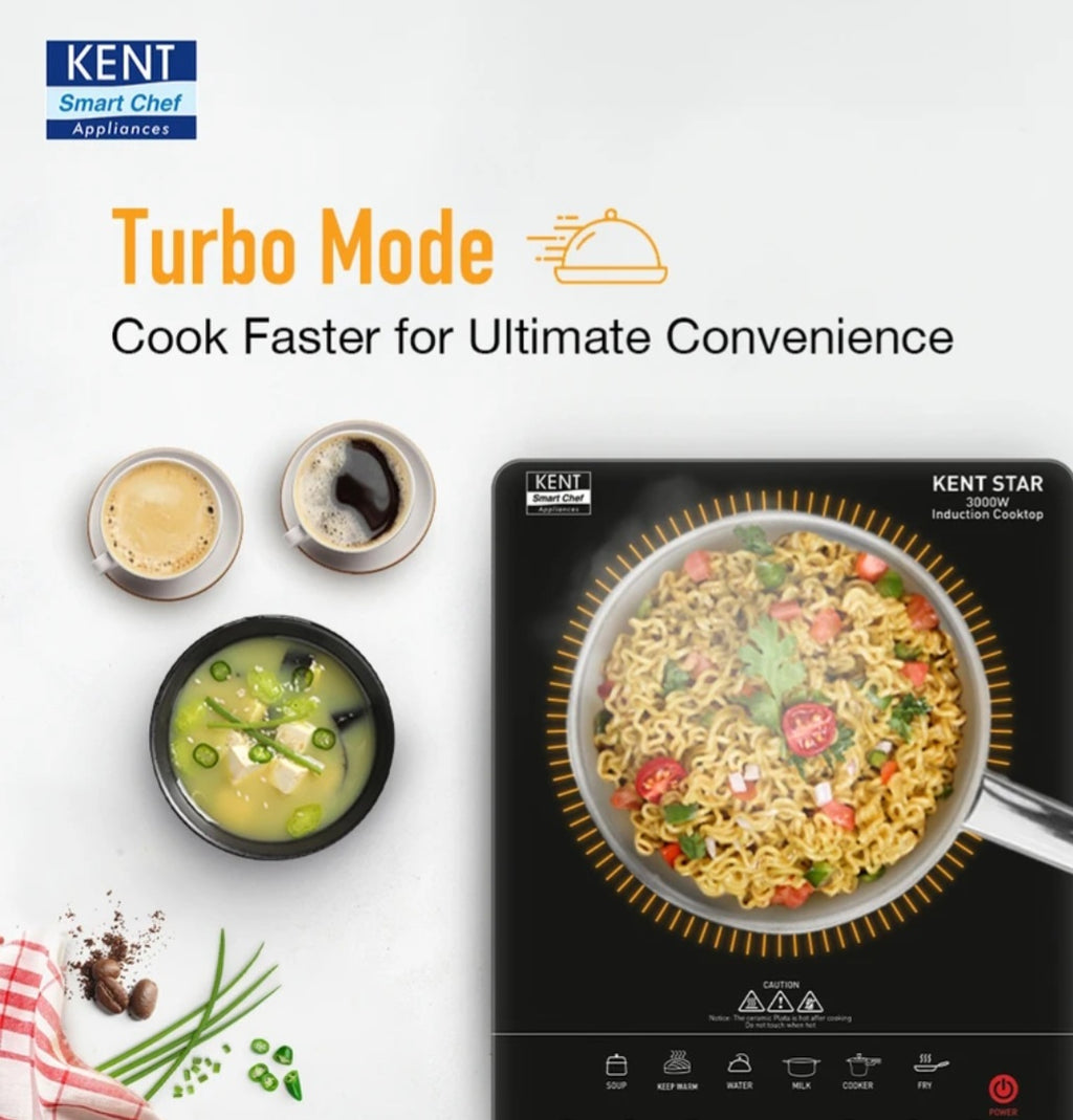KENT
Star ICT 3000W Full Microcrystalline Glass Milk Boiling Overheat Protection Induction Cooktop