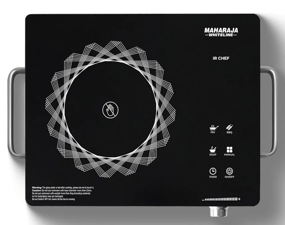 Maharaja Whiteline Infrared Cooktop IR Chef 2200w | Black