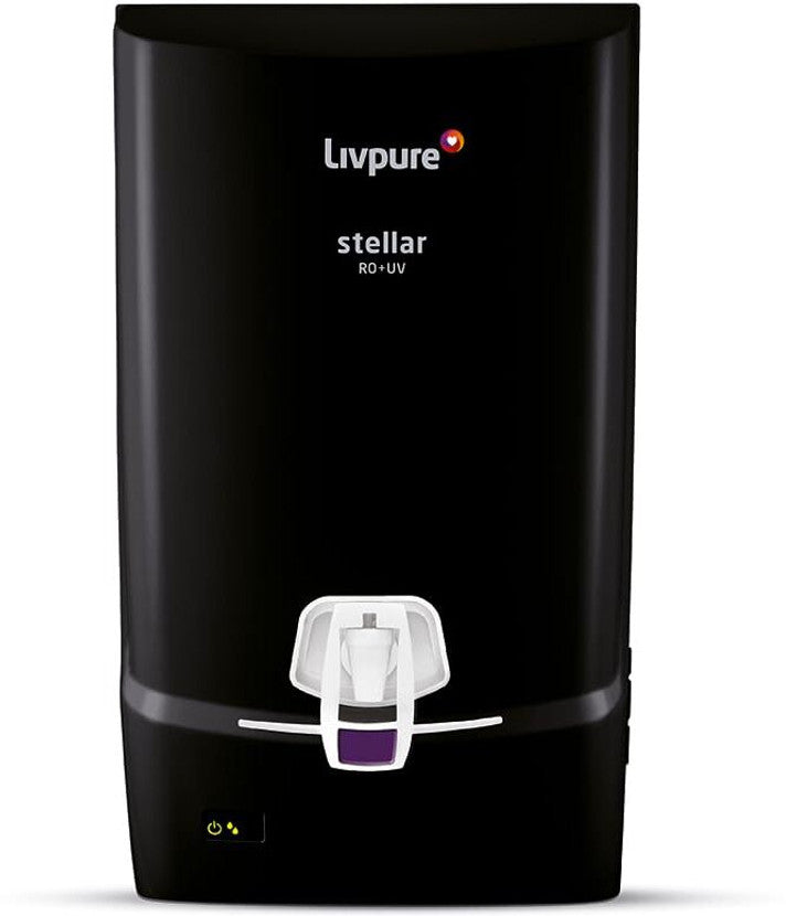 Livpure Stellar RO+UV Water Purifier with 5 Stage Advanced Purification || 7 Litres Storage Capacity || Suitable for Municipal Water || Elegant & Sleek Design